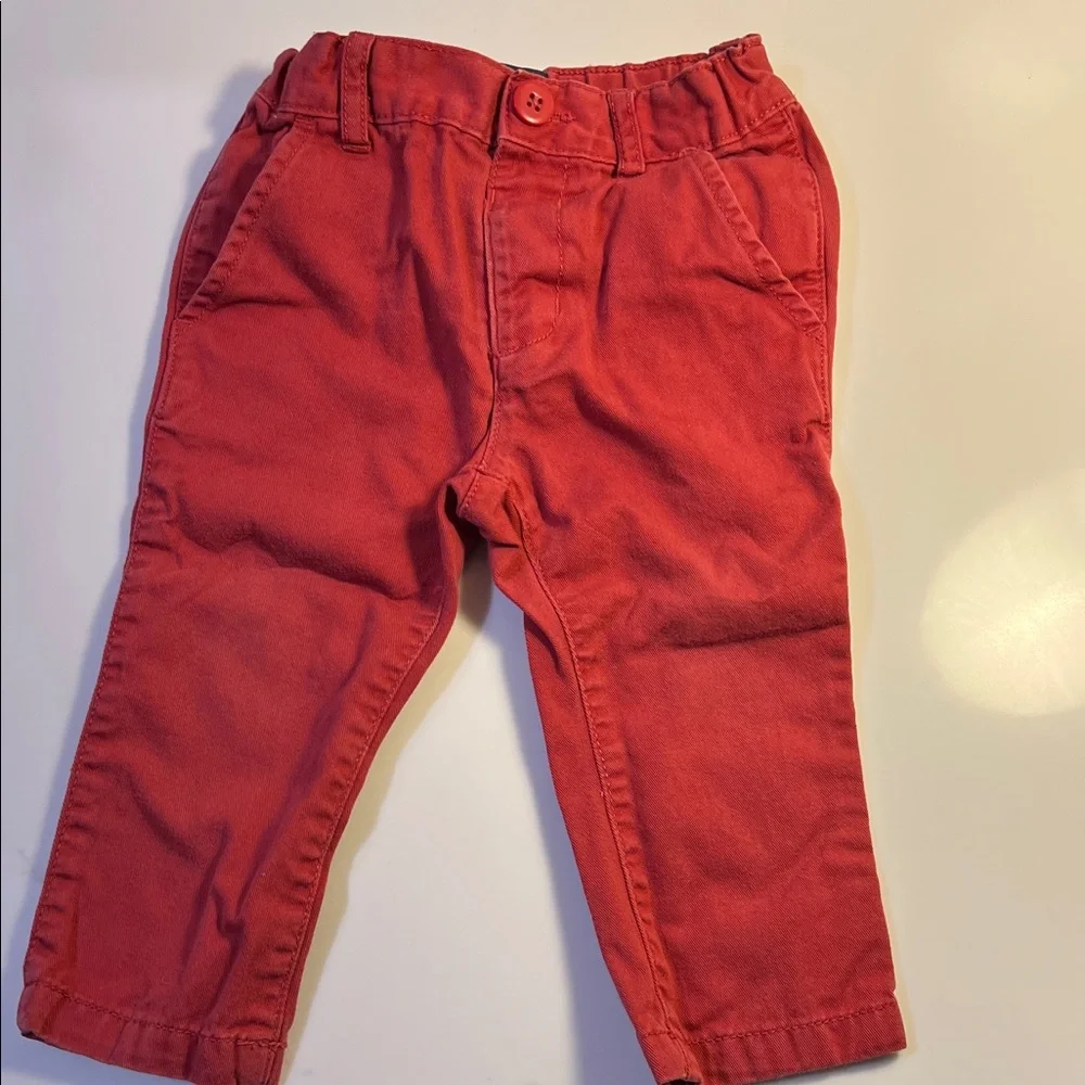 GAP and Children’s Place pants. Navy Corduroy and Nantucket Red 12-18 months